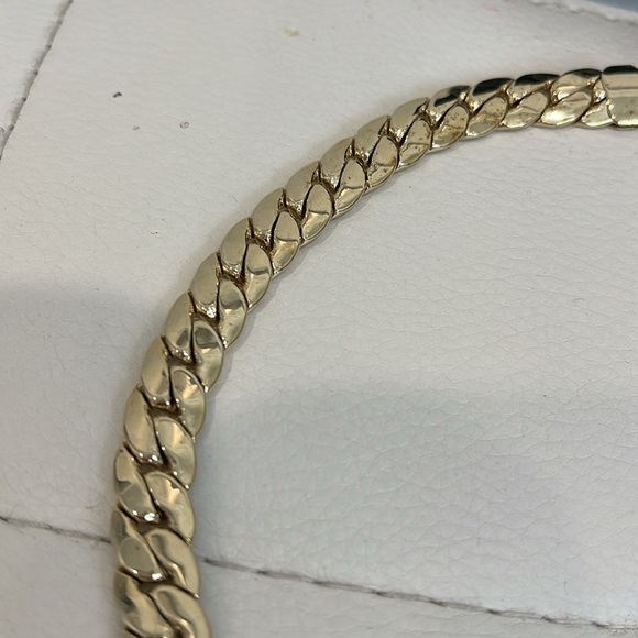 Men's 14k Gold Plated Cuban Chain Necklace 18" - Picture 2 of 5